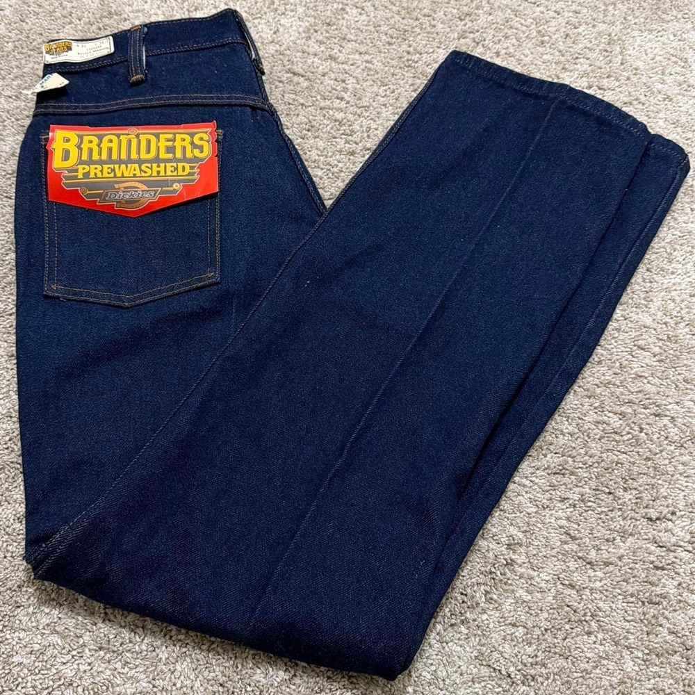 NWT 90s Vintage Made in USA Dickies Branders Jeans | Dark Wash | 32x32